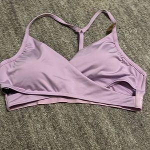 Light purple pink sports bra/swim suit top